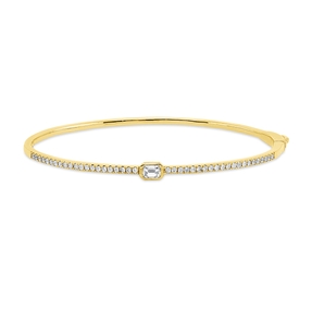 Armreif aus 750 Gold Gelbgold 43 Diamanten 0,65ct TW-SI