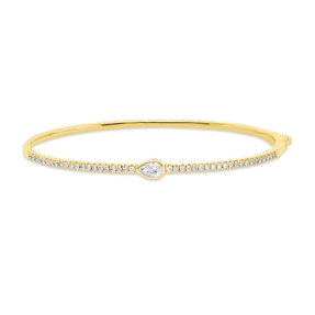 Armreif aus 750 Gold Gelbgold 43 Diamanten 0,65ct TW-SI