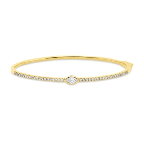 Armreif aus 750 Gold Gelbgold 43 Diamanten 0,63ct TW-SI