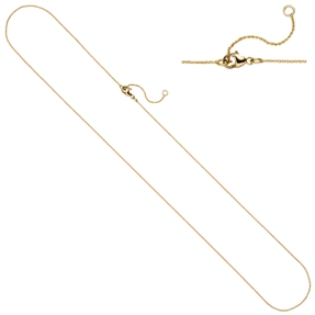 0,6mm feine Ankerkette Kette Halskette aus 750 Gold Gelbgold 42-45cm 0,6mm feine Ankerkette Kette Halskette aus 750 Gold Gelbgold 42-45cm