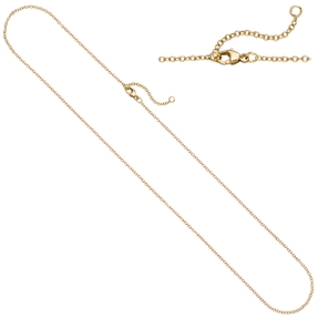 1,5mm Weit-Ankerkette Kette Halskette aus 750 Gold Gelbgold 42-45cm
