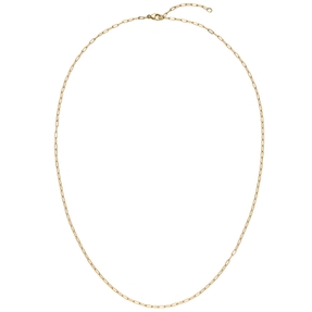 1,5mm Paper-Clip Kette Halskette Collier aus 750 Gold Gelbgold 42-45cm 1,5mm Paper-Clip Kette Halskette Collier aus 750 Gold Gelbgold 42-45cm