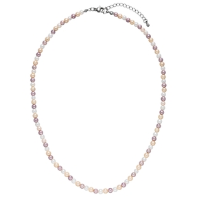 Halskette Collier aus Muschelkernperlen Ø 4mm Pastelltöne mehrfarbig 45-50cm Halskette Collier aus Muschelkernperlen Ø 4mm Pastelltöne mehrfarbig 45-50cm