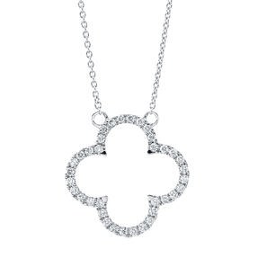 Collier aus 750 Gold Weißgold 36 Brillanten 0,27ct TW-SI L:45cm