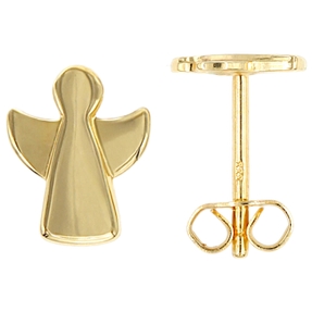 Ohrstecker Engel 7,3x5,8mm aus 333 Gold Gelbgold Ohrringe Ohrschmuck schlicht Ohrstecker Engel 7,3x5,8mm aus 333 Gold Gelbgold Ohrringe Ohrschmuck schlicht