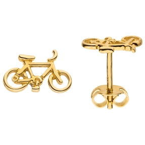 Paar Ohrstecker Fahrrad aus 333 Gold Gelbgold 6,2x9,4mm Ohrringe Ohrschmuck Paar Ohrstecker Fahrrad aus 333 Gold Gelbgold 6,2x9,4mm Ohrringe Ohrschmuck