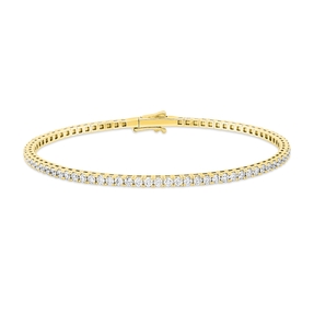 Armreif aus 750 Gold Gelbgold 78 Diamanten 2ct TW-SI 51,3x59,7mm