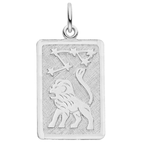 Anhänger Sternzeichen Löwe aus 925 Silber mattiert rechteckig 20,8x12,1mm Anhänger Sternzeichen Löwe aus 925 Silber mattiert rechteckig 20,8x12,1mm