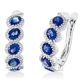 Creolen 750 Weißgold 10 Saphire 4,4ct blau 168 Brillanten 0,59ct TW-SI 23,1x7,1mm Creolen 750 Weißgold 10 Saphire 4,4ct blau 168 Brillanten 0,59ct TW-SI 23,1x7,1mm