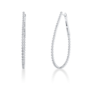 Creolen aus 750 Gold Weißgold 84 Brillanten 0,63ct TW-SI 46,6x1,9mm Creolen aus 750 Gold Weißgold 84 Brillanten 0,63ct TW-SI 46,6x1,9mm