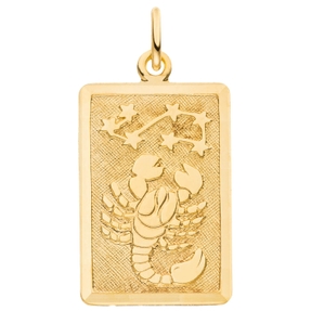 Anhänger Sternzeichen Skorpion 333 Gold Gelbgold mattiert rechteckig 20,8x12,1mm Anhänger Sternzeichen Skorpion 333 Gold Gelbgold mattiert rechteckig 20,8x12,1mm