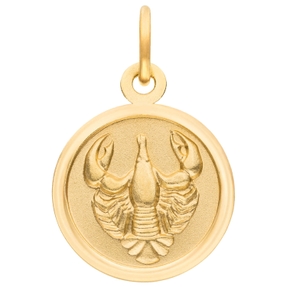 Anhänger Sternzeichen Krebs aus 333 Gold Gelbgold mattiert rund Ø 12mm Anhänger Sternzeichen Krebs aus 333 Gold Gelbgold mattiert rund Ø 12mm