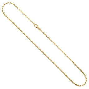 2mm Ankerkette Halskette Collier aus 333 Gold Gelbgold massiv diamantiert 45cm 2mm Ankerkette Halskette Collier aus 333 Gold Gelbgold massiv diamantiert 45cm