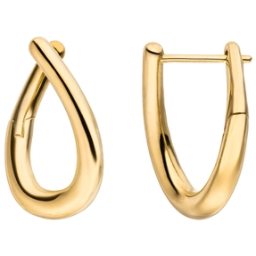Ohrringe Creolen aus 333 Gold Gelbgold 19,2x13,2mm Ohrschmuck glänzend