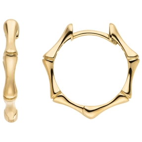 Ohrringe Creolen aus 333 Gold Gelbgold 16,9x2,4mm Ohrschmuck glänzend Ohrringe Creolen aus 333 Gold Gelbgold 16,9x2,4mm Ohrschmuck glänzend