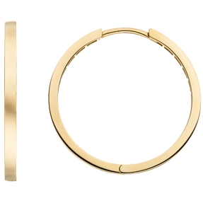 Ohrringe Creolen aus 333 Gold Gelbgold Ø 24,9mm flach glänzend Ohrschmuck
