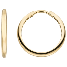 Ohrringe Creolen aus 333 Gold Gelbgold 24,9x2,8mm Ohrschmuck rund glänzend