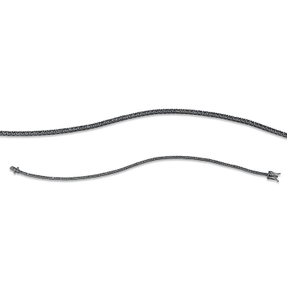 Armband aus 750 Weißgold 102 Brillanten 1,2ct schwarz B:1,4mm L:18cm 4er-Krappe