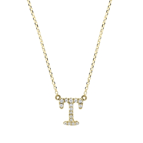 Collier aus 750 Gold Gelbgold 16 Brillanten 0,08ct TW-SI L:43cm