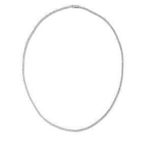 Collier aus 585 Gold Weißgold 248 Brillanten 6,59ct TW-SI L:55,9cm