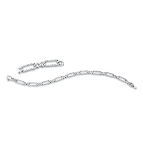 Armband aus 750 Gold Weißgold 180 Brillanten 1ct TW-SI B:5,1mm L:18cm