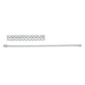 Armband aus 750 Weißgold 267 Brillanten 3,69ct TW-SI B:3,3mm L:17,8cm