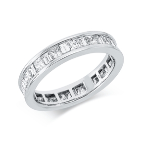 Ring aus 750 Gold Weißgold 32 Diamanten 1,73ct TW-VSI/SI B:4mm