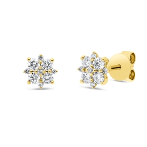 Ohrstecker 585 Gelbgold 8 Brillanten 0,41ct I-SI 10 Brillanten 0,05ct I-SI Ø6,6mm Ohrstecker 585 Gelbgold 8 Brillanten 0,41ct I-SI 10 Brillanten 0,05ct I-SI Ø6,6mm
