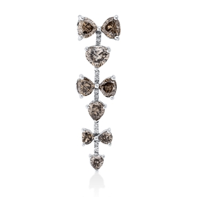 Anhänger aus 750 Gold Weißgold 19 Diamanten 4,15ct 40,6x11,3mm