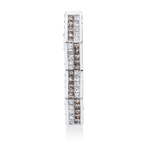 Anhänger aus 750 Gold Weißgold 78 Diamanten 1,3ct F-SI 31,3x5mm
