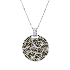 Anhänger aus 750 Gold Weißgold 241 Diamanten 1,51ct 20,6x13,7mm