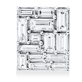Anhänger aus 750 Gold Weißgold 14 Diamanten 0,86ct TW-VSI 11x9mm