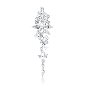 Anhänger aus 750 Gold Weißgold 31 Diamanten 1,32ct 42x13mm