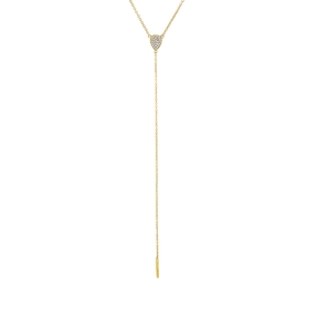 Collier aus 750 Gold Gelbgold 35 Diamanten 0,08ct TW-SI/PI L:45,7cm