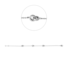 Armband aus 750 Gold Weißgold 36 Diamanten 0,14ct TW-SI L:19cm Armband aus 750 Gold Weißgold 36 Diamanten 0,14ct TW-SI L:19cm