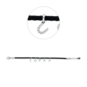 Armband aus 750 Gold Weißgold 40 Brillanten 0,21ct TW-SI B:4,7mm L:19cm