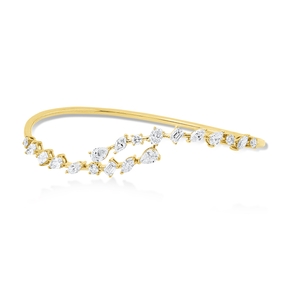 Armreif aus 750 Gold Gelbgold 14 Diamanten 1,71ct TW-SI 48x59mm