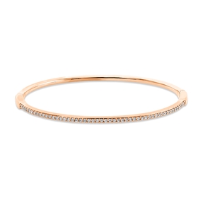 Armreif aus 750 Gold Rotgold 51 Brillanten 0,44ct TW-SI 48x58mm