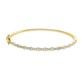 Armreif aus 750 Gold Gelbgold 37 Brillanten 1,16ct TW-SI