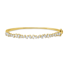 Armreif aus 750 Gold Gelbgold 25 Diamanten 1,64ct