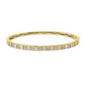 Armreif aus 750 Gold Gelbgold 46 Diamanten 1,22ct 47x57mm