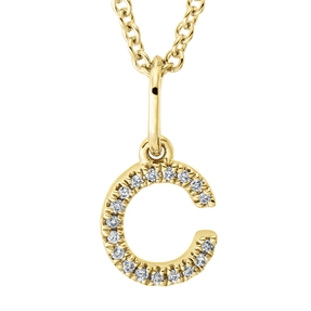 Collier aus 750 Gold Gelbgold 18 Brillanten 0,03ct TW-SI L:45cm