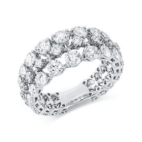 Ring aus 750 Gold Weißgold 56 Brillanten 2,52ct TW-PI B:8,9mm