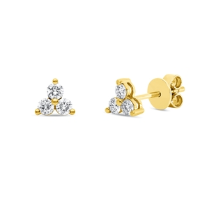 Ohrstecker aus 750 Gold Gelbgold 6 Brillanten 0,49ct TW-SI 6,1x6,8mm Ohrstecker aus 750 Gold Gelbgold 6 Brillanten 0,49ct TW-SI 6,1x6,8mm