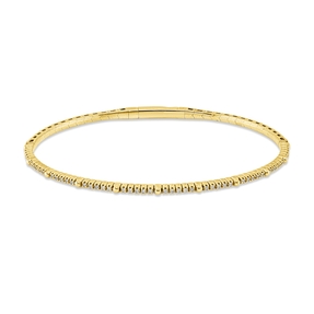 Armreif aus 750 Gold Gelbgold 50 Brillanten 0,15ct TW-PI 45x55mm