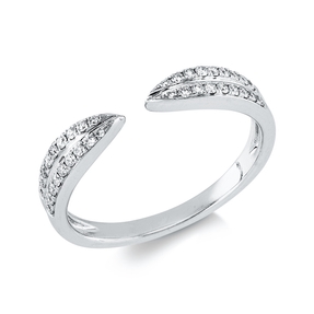 Ring aus 750 Gold Weißgold 36 Brillanten 0,19ct W-SI B:3,6mm