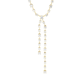 Collier aus 750 Gold Gelbgold 51 Brillanten 5,41ct W-SI