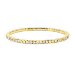 Armband Flex-Band aus 750 Gold Gelbgold 63 Brillanten 1,78ct TW-SI