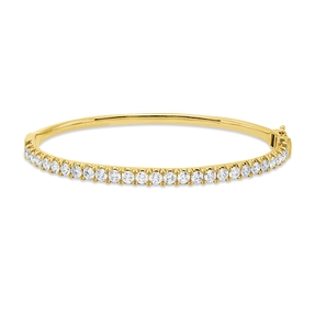 Armreif aus 750 Gold Gelbgold 27 Brillanten 2,18ct J-PI 46x56mm