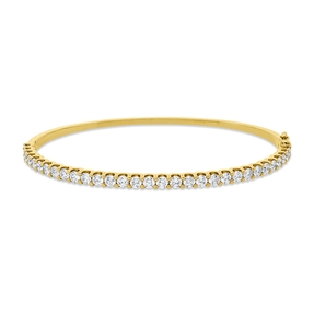 Armreif aus 750 Gold Gelbgold 31 Brillanten 2,56ct I-SI 50x60mm